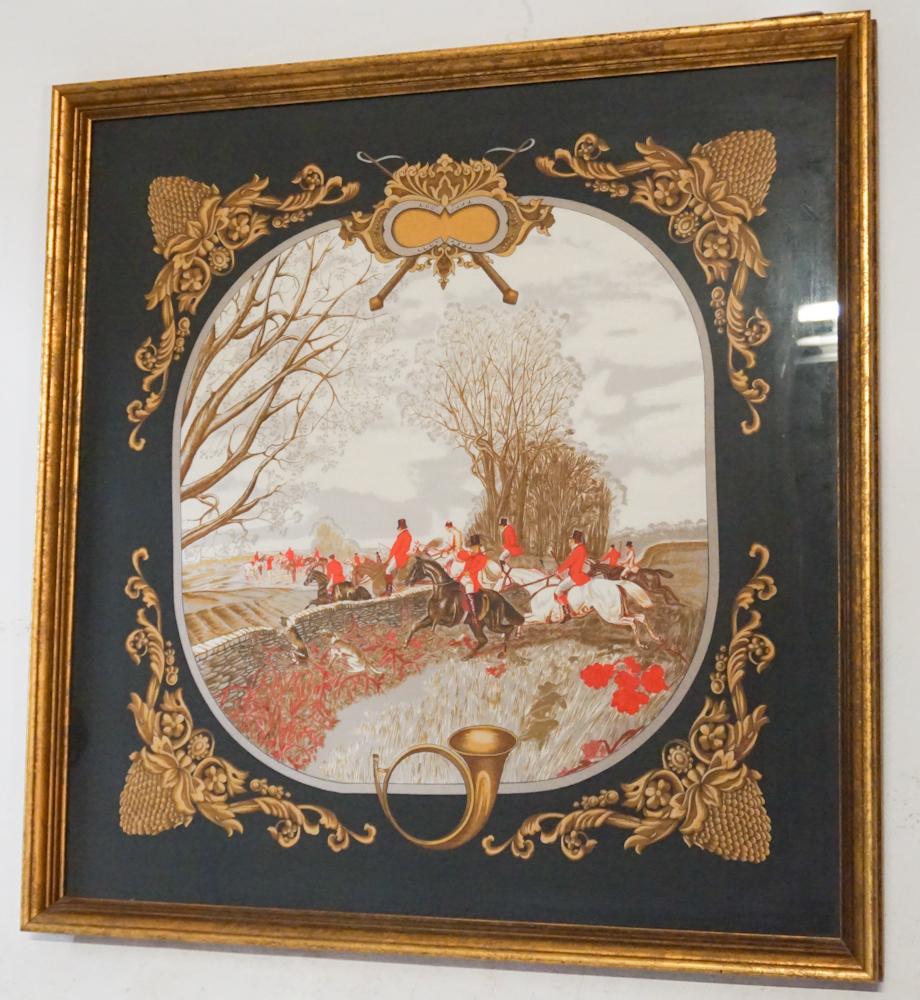 Fine Vintage Silk Sporting Scarf, Likely Hermes (1 of 4)