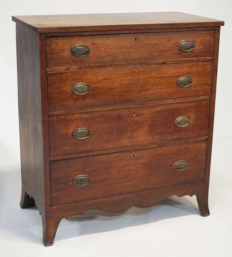 American Federal Inlaid Walnut Chest of Drawers (1 of 10)
