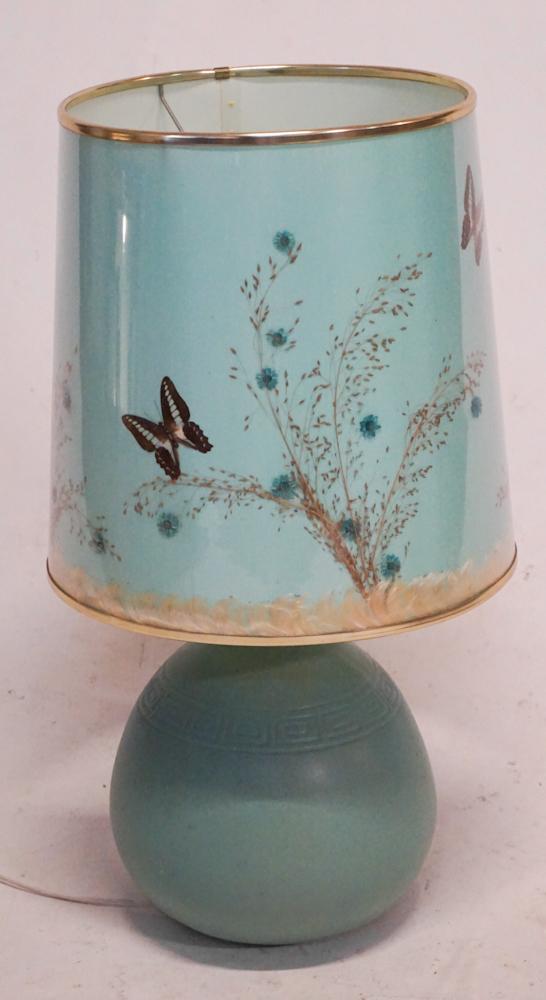 Deco Art Pottery Table Lamp & Shade by Van Briggle (1 of 3)