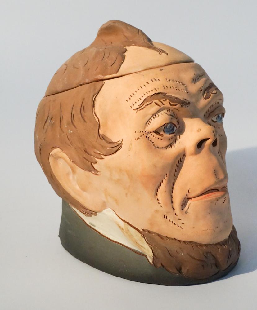 Weller Dickens Ware Pottery Tobacco Jar Head (1 of 3)