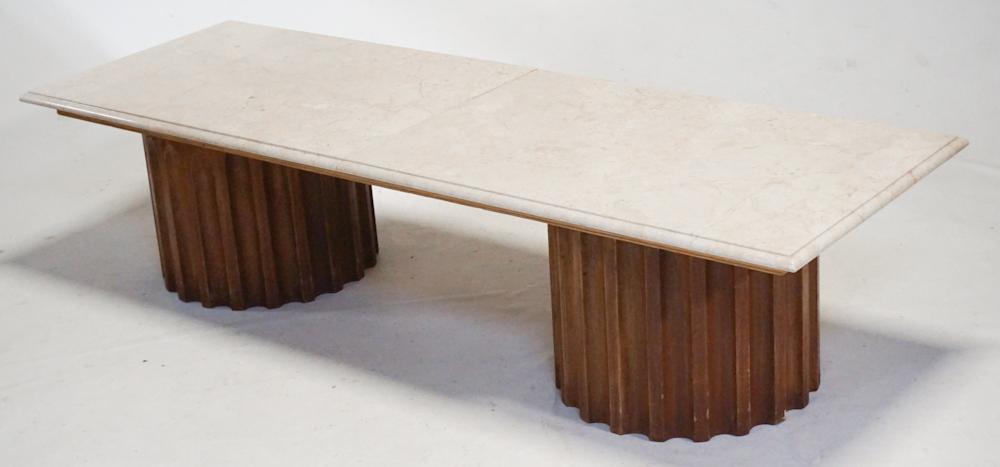 Mid Century Marble Top Coffee Table (1 of 3)