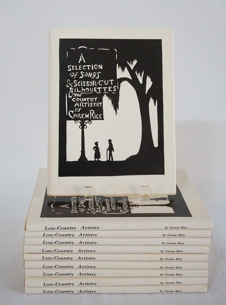 A Selection of Songs & Scissor-Cut Silhouettes Low: Country Artistry by Carew Rice 1961 published by Walker, Evans, & Cogswell Company Inc, Charleston, South Carolina. Ten volumes all recently sealed in paper and never opened. The group all have their