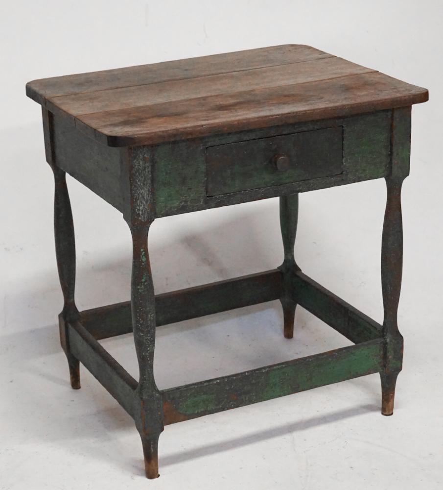 Country Queen Anne Painted Walnut Tavern Table (1 of 5)