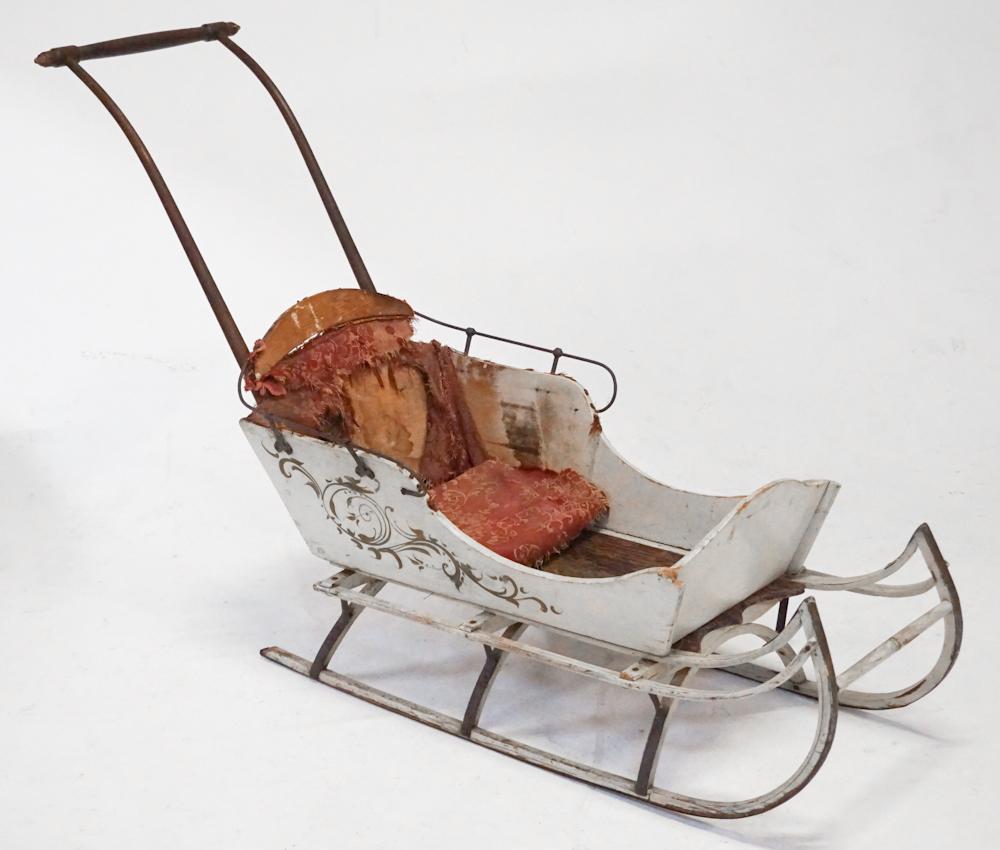 Antique Youth Sleigh Trolly (1 of 2)