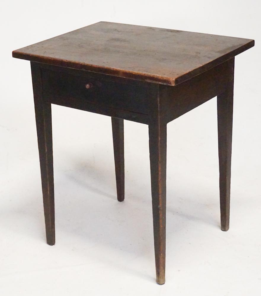 Southern Pine & Poplar One Drawer Side Table (1 of 3)