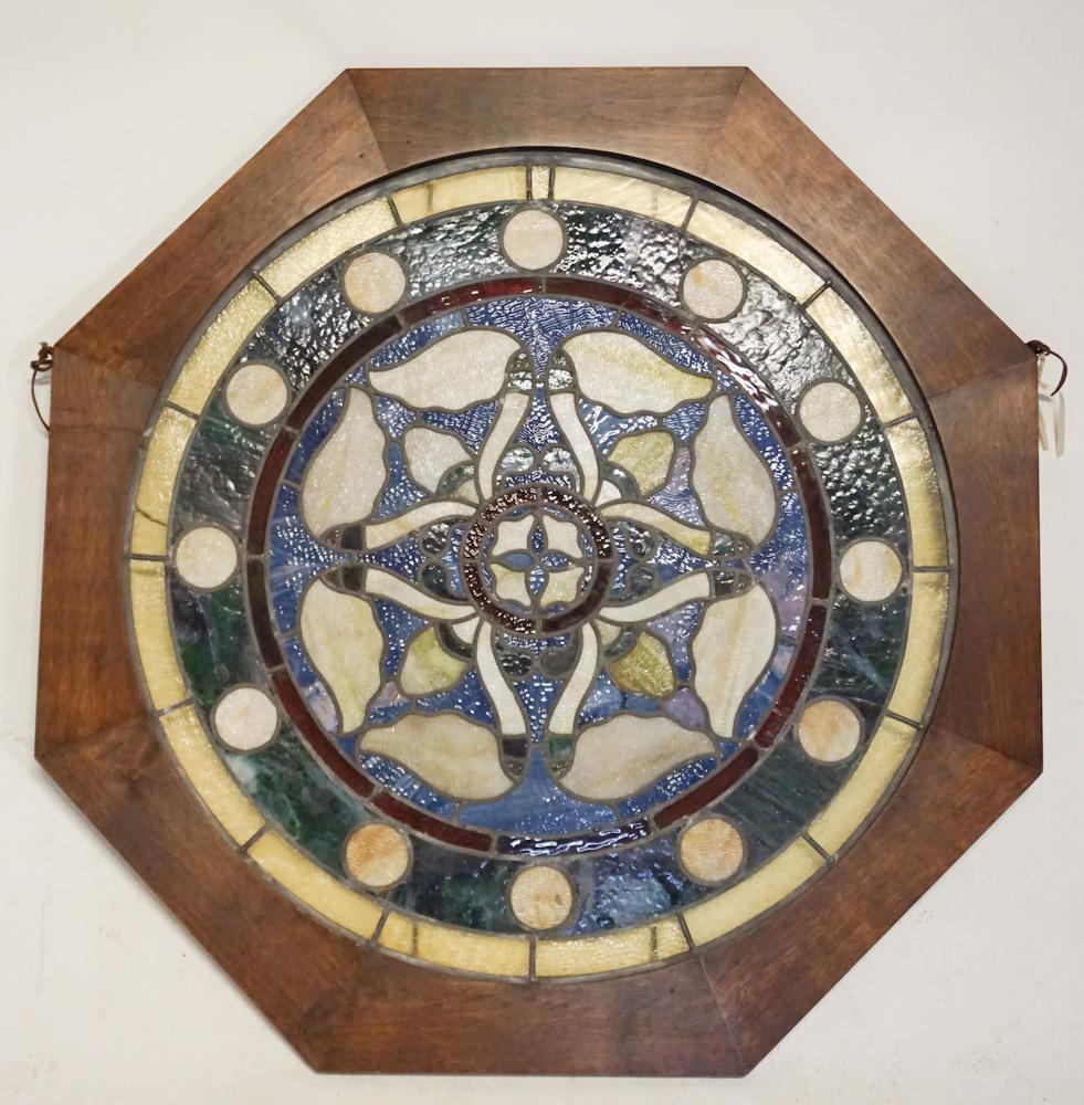 Antique Arts & Crafts Period Stained Glass Window (1 of 3)