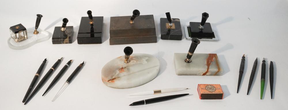 Collection Vintage Pens & Pen Stands (1 of 4)