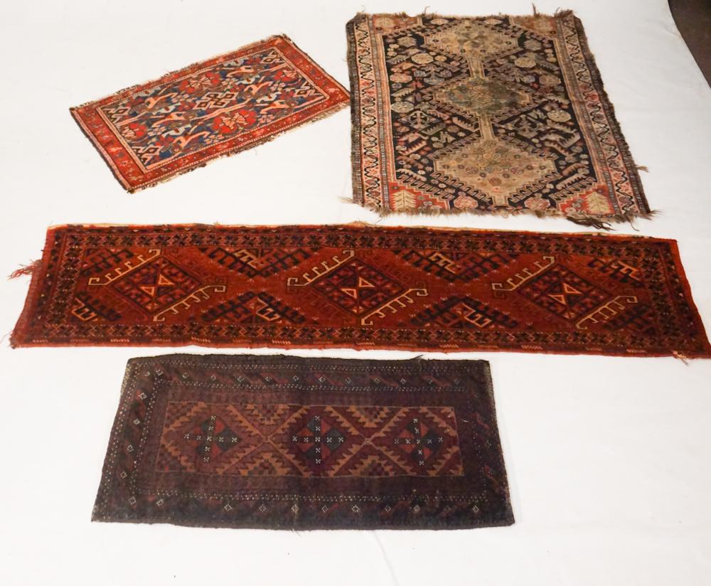 Collection Four Vintage Persian Saddle Carpets (1 of 3)