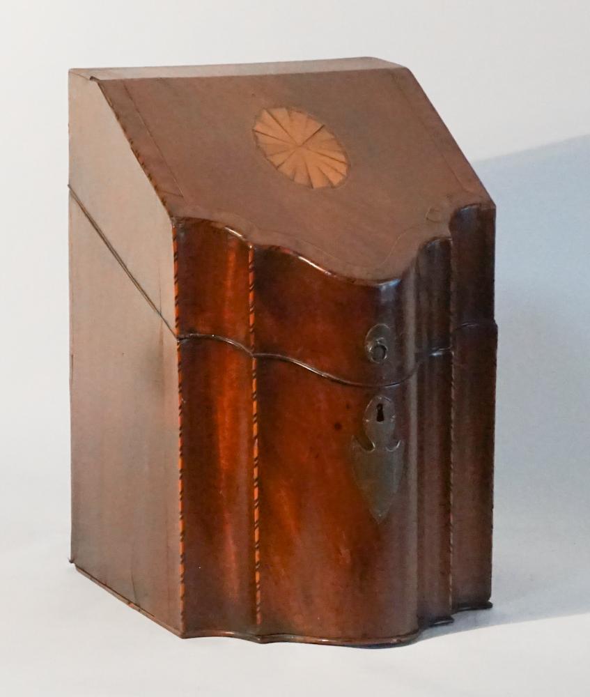 George III Inlaid Mahogany Knife Box (1 of 5)
