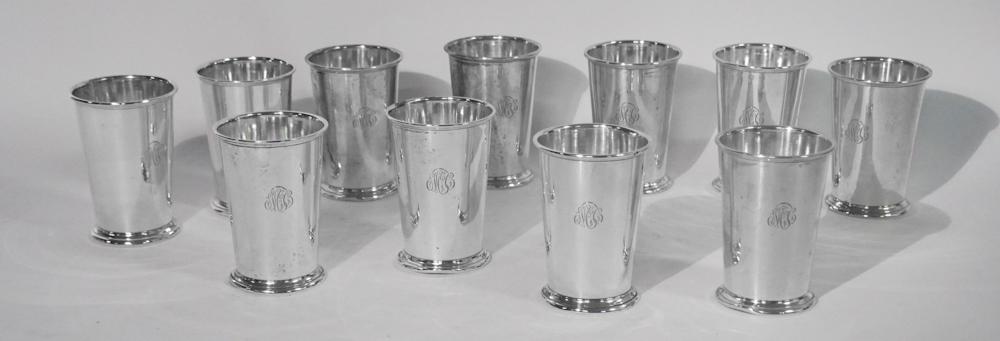 Large Set Sterling Silver Mint Julep Cups (1 of 2)