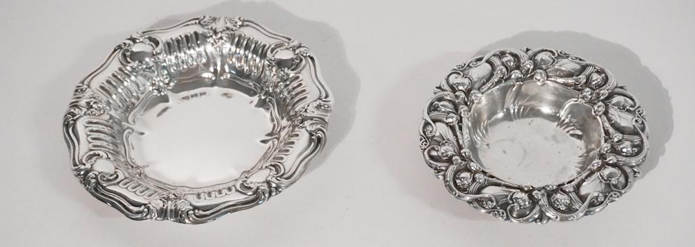 Two Antique Art Nouveau Sterling Serving Bowls (1 of 1)