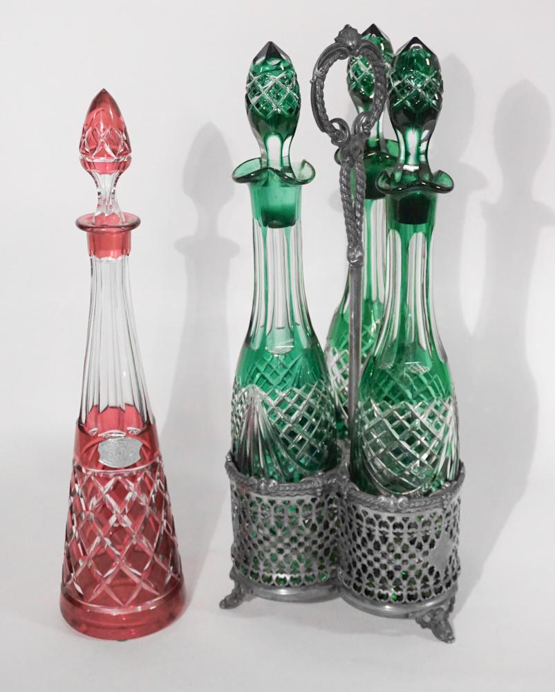 Regency Style Silver Plate Stand with Decanters (1 of 3)