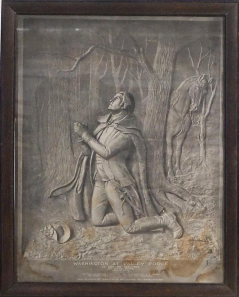 J.E. Kelly Poster 1904 Washington at Valley Forge (1 of 3)