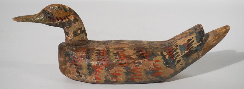 Antique American Carved & Painted Duck Decoy (1 of 4)