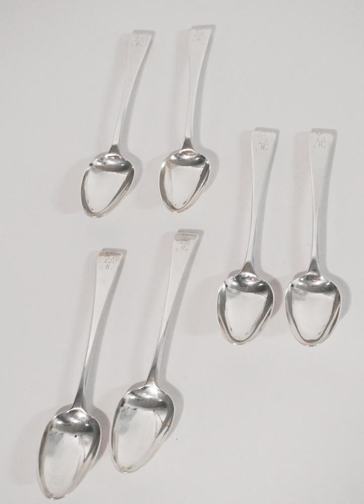 Handsome Set British George III Silver Spoons (1 of 3)