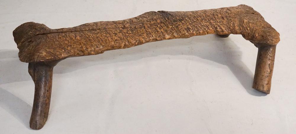 Antique Burl Wood Foot Stool or Chopping Block (1 of 3)