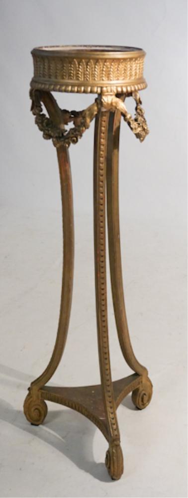 Antique French Carved & Gilt Plant Stand (1 of 4)