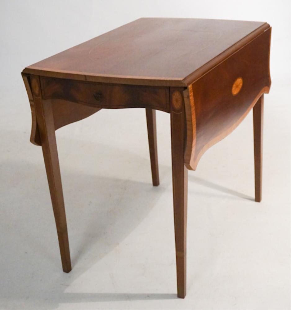 Georgian Style Inlaid Mahogany Pembroke Table (1 of 3)