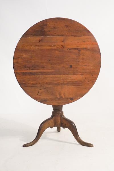 Country Queen Anne Ashe Tilt Top Tea Table (1 of 5)
