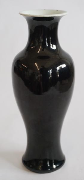 Antique Chinese Porcelain Mirror Black Glazed Vase (1 of 2)