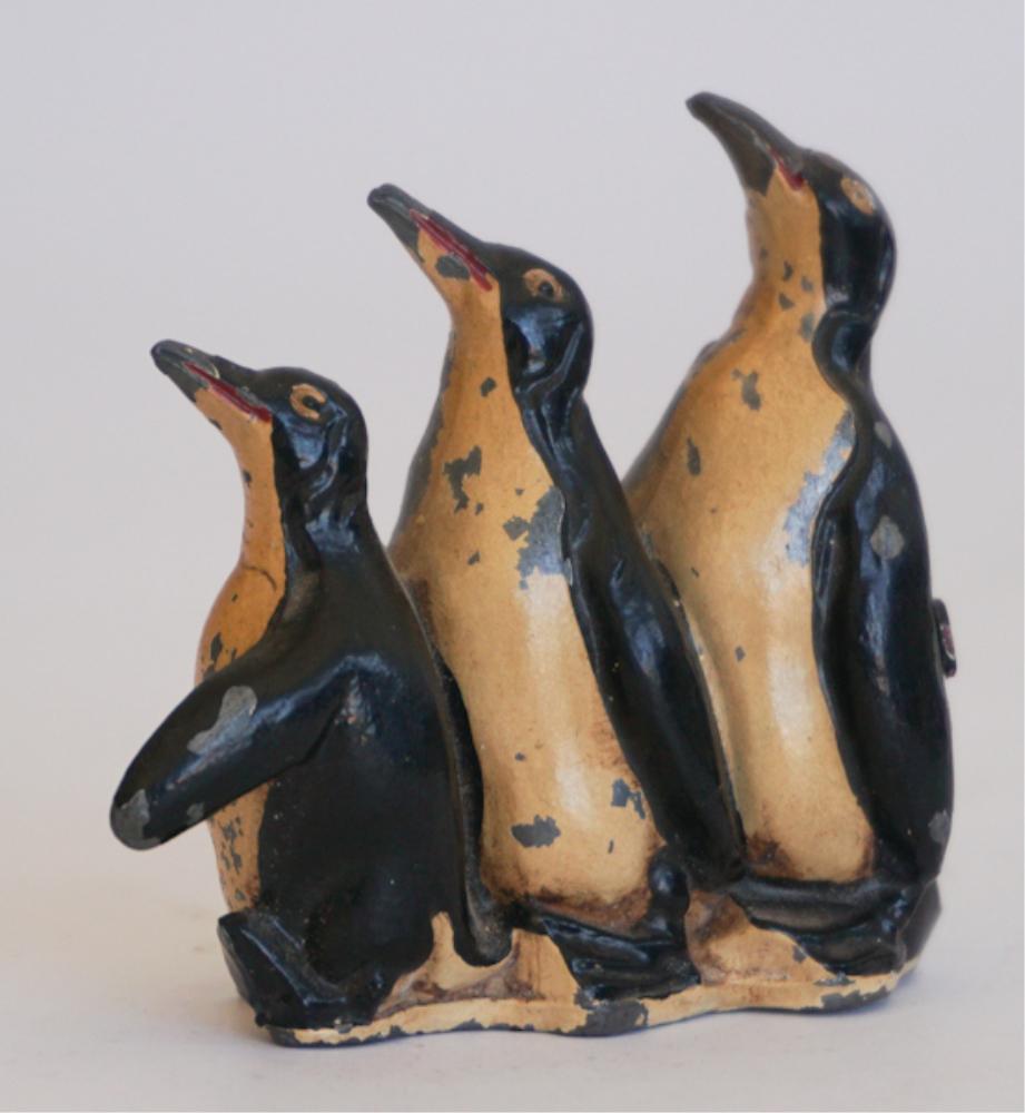 Antique Cold Painted Metal Charleston Paperweight (1 of 4)