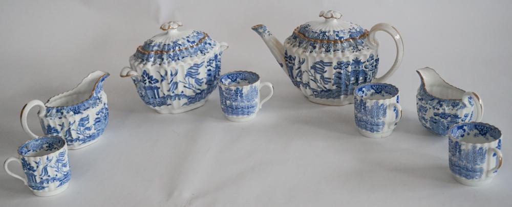 English Copeland Creamware Tea Service (1 of 4)
