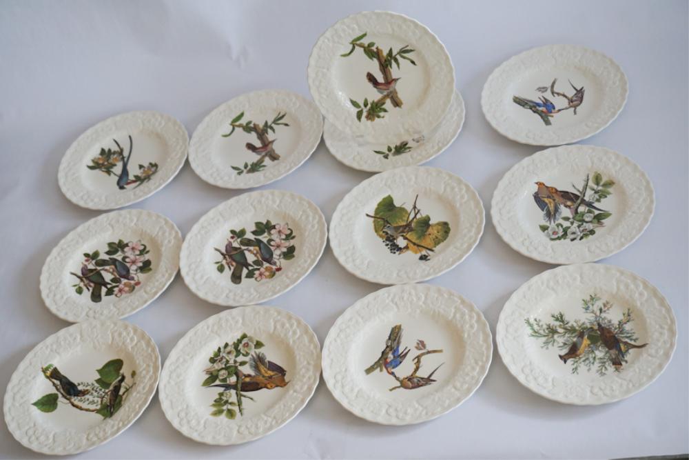 Set Alfred Meakin Porcelain Audubon Bird Dishes (1 of 3)