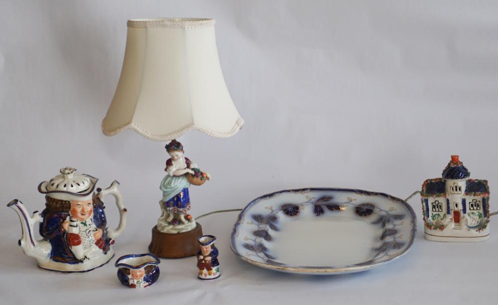 Antique English Earthenware & Ironstone Porcelain (1 of 2)