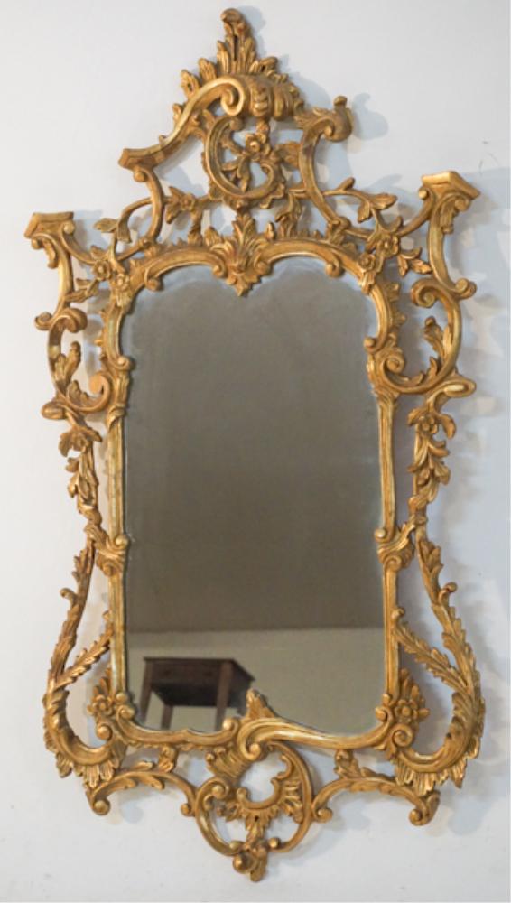 Chippendale Style Carved & Gilt Mirror (1 of 4)