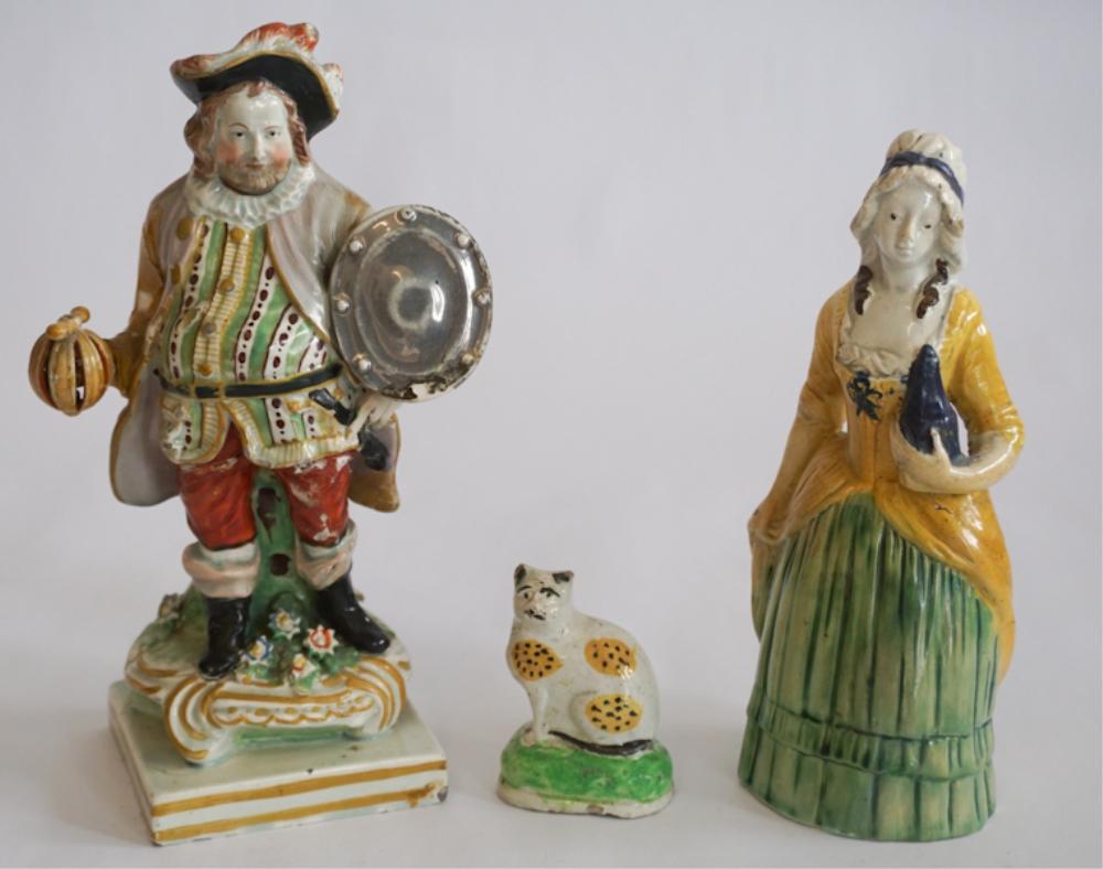 Collection Antique Staffordshire Pottery Figures (1 of 3)