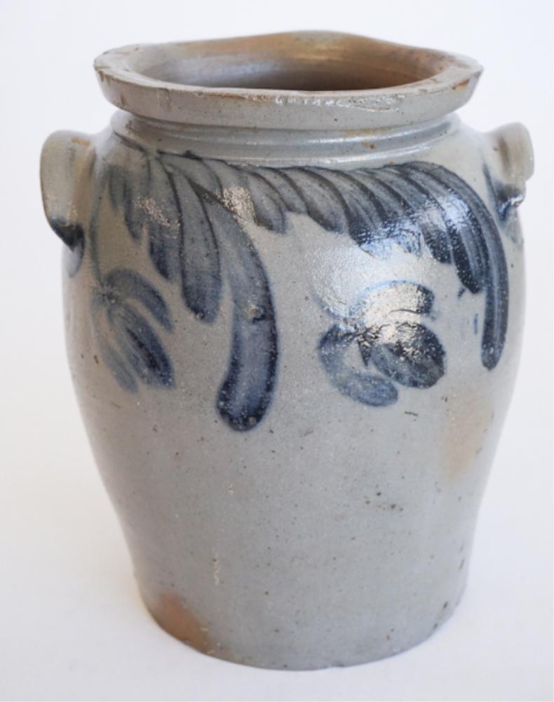 Antique Decorated Southern Stoneware Storage Jar (1 of 4)