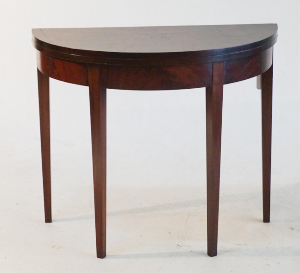 American Federal Figured Mahogany Games Table (1 of 2)