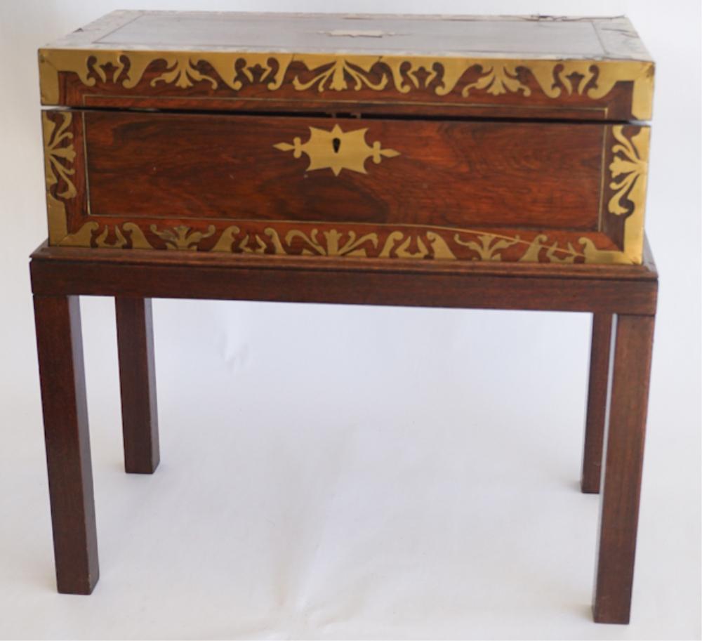 Regency Rosewood Writing Slope on Stand (1 of 5)