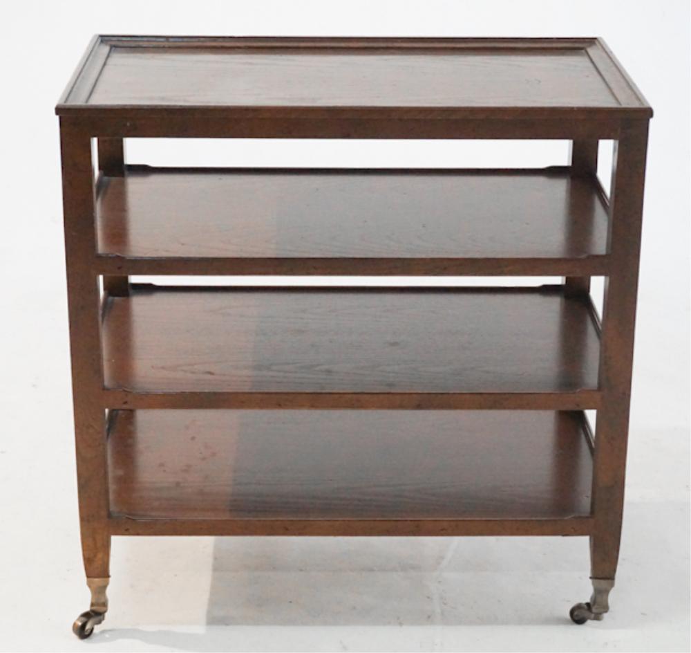 English Oak Club Style Tea or Serving Trolly (1 of 3)