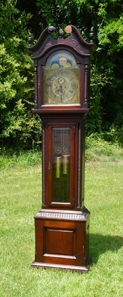 Philadelphia Classical Mahogany Tall Case Clock (1 of 7)