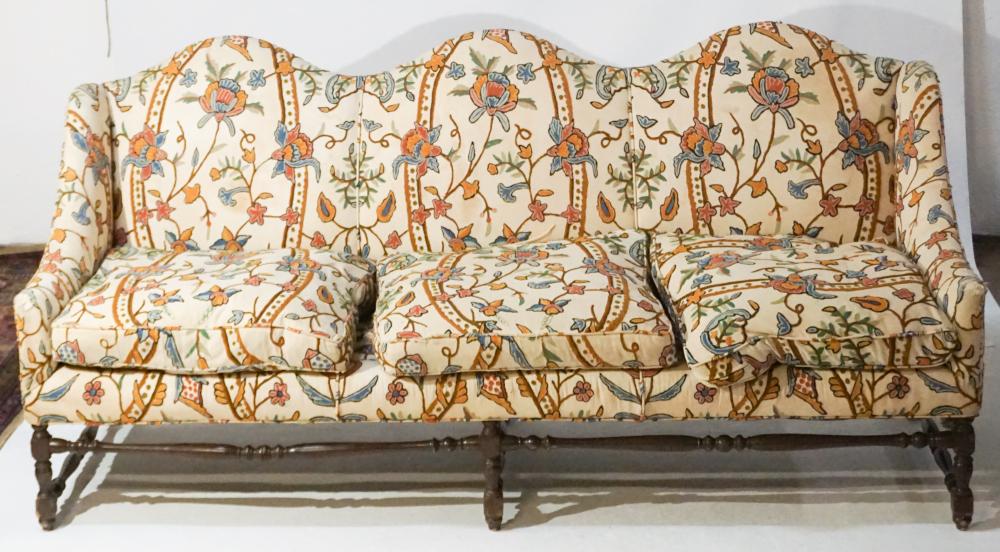 English William & Mary Upholstered Oak Settee (1 of 5)