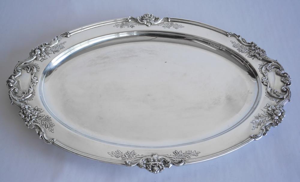 Handsome American Sterling Silver Serving Platter (1 of 4)