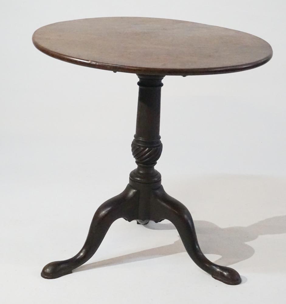 Very Fine Figured Mahogany Tilt Top Tea Table (1 of 4)