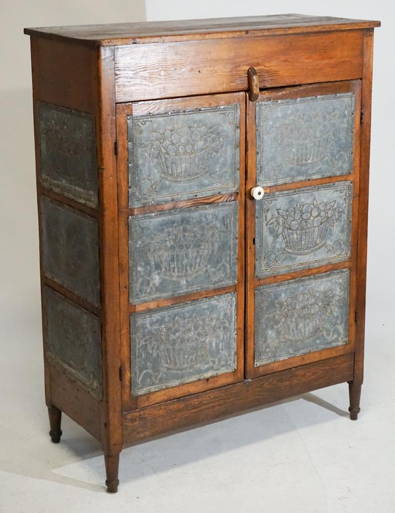 Southern Punched Tin Country Federal Pie Safe (1 of 4)