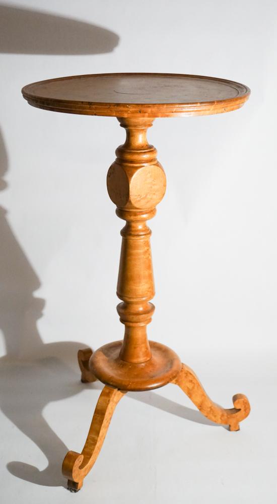 Country Federal Figured BirdsEye Maple CandleStand (1 of 3)