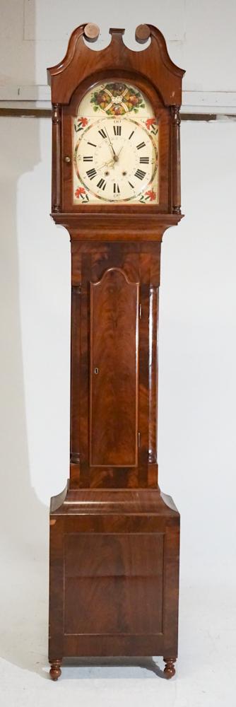 American Figured Mahogany Federal Tall Case Clock (1 of 6)