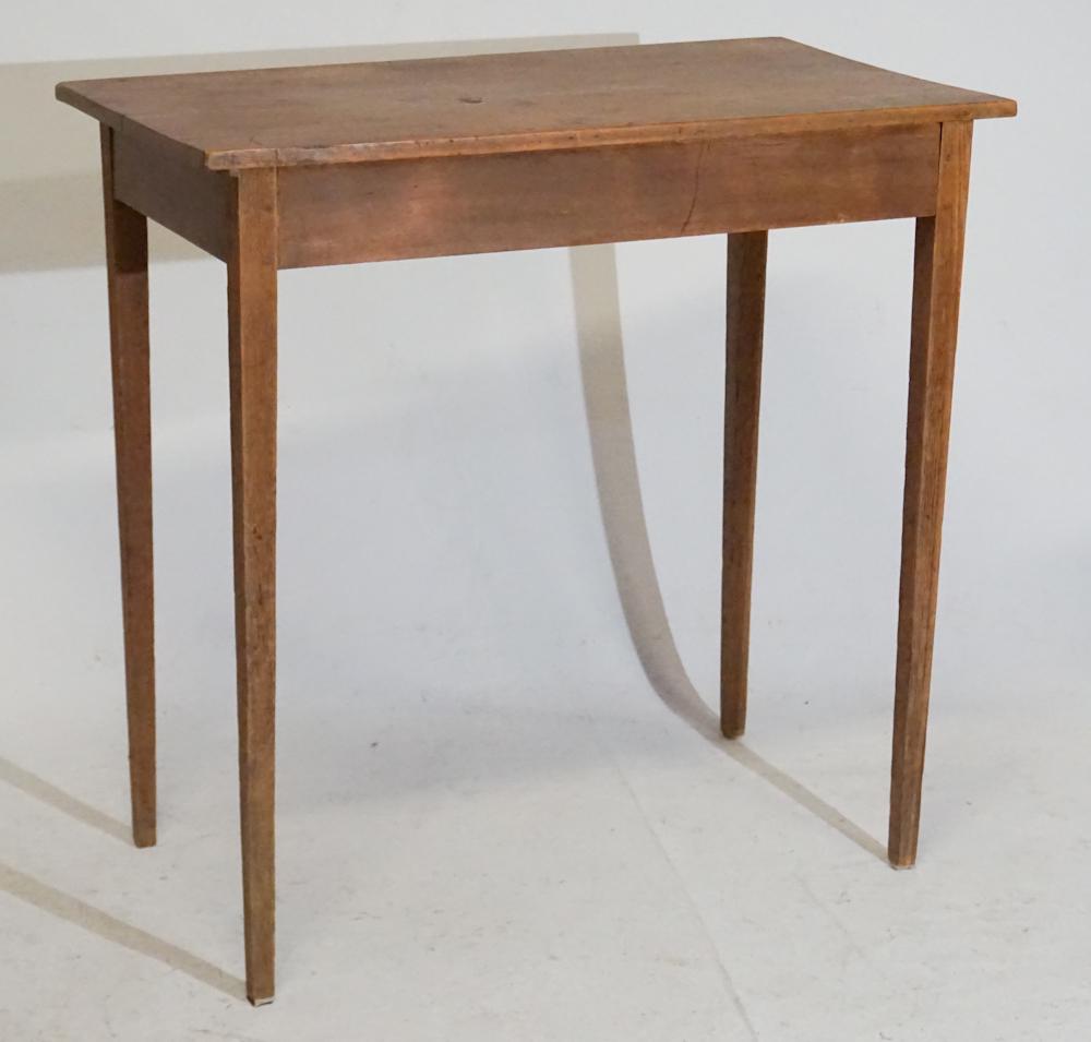 Country Federal Yellow Pine & Walnut Slab Table (1 of 5)