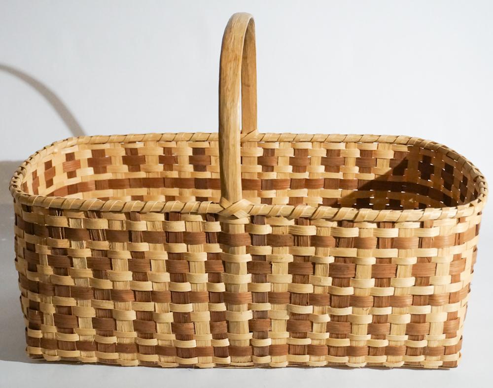 Vintage Cherokee Woven Split Wood Basket (1 of 3)