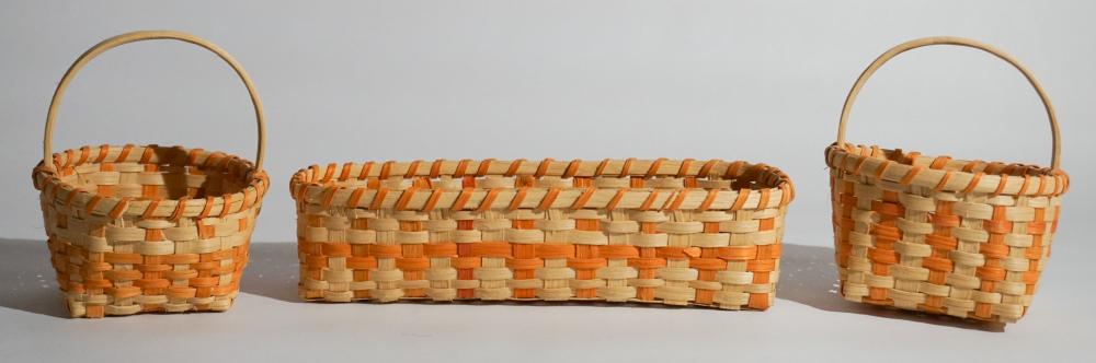 Three Vintage Cherokee Split Wood Baskets (1 of 3)