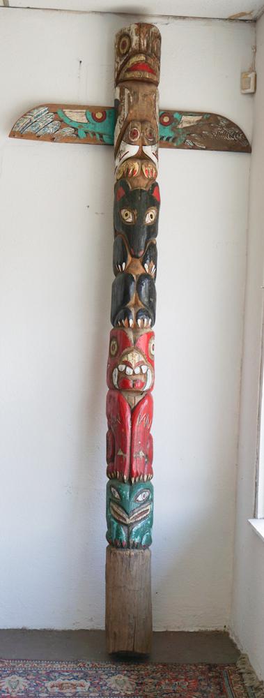 Vintage Cherokee Totem Pole by John Wahnetah (1 of 5)
