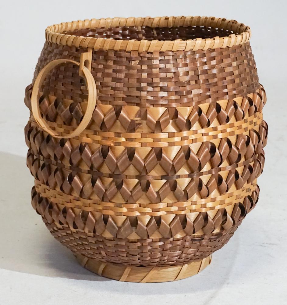 Vintage Native American Split Wood Storage Basket (1 of 4)