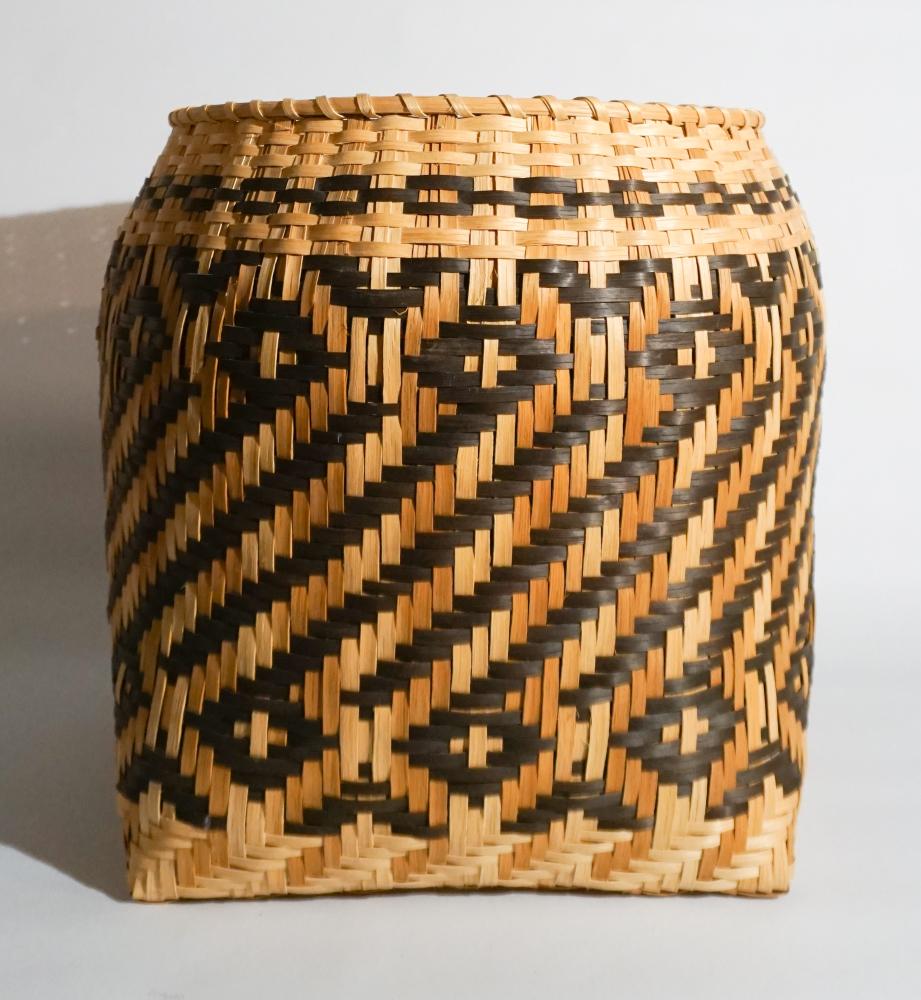 Vintage Native American Split Wood Storage Basket (1 of 3)