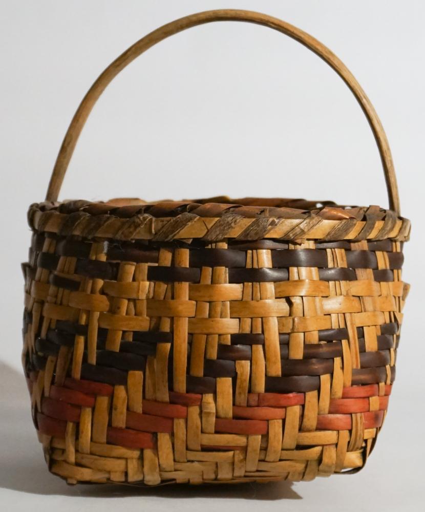 Antique Cherokee River Cane Berry Basket (1 of 4)