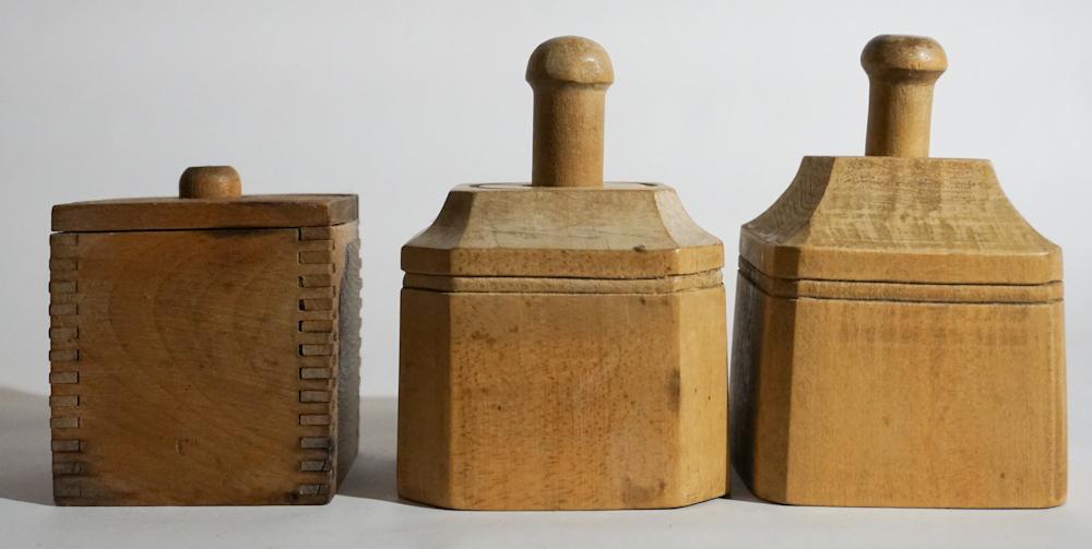 Collection Antique Carved Wood Butter Molds (1 of 3)