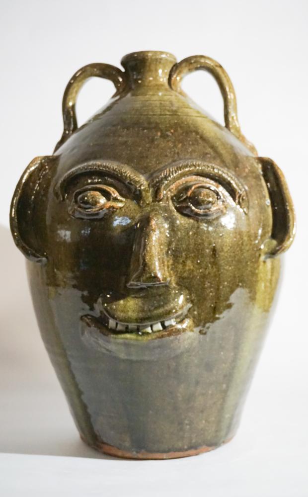 Excellent Large Southern Stoneware Face Jug (1 of 6)